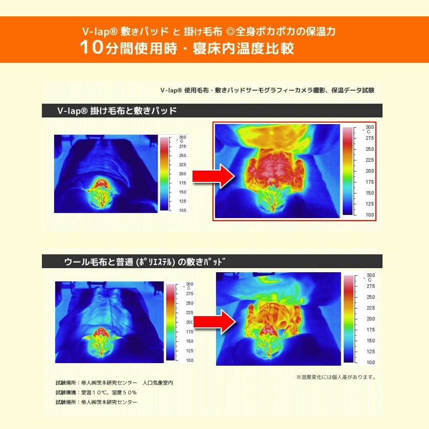 テイジン V-lap(R)使用！蓄熱・あったか掛け毛布 ダブル 2枚合わせ