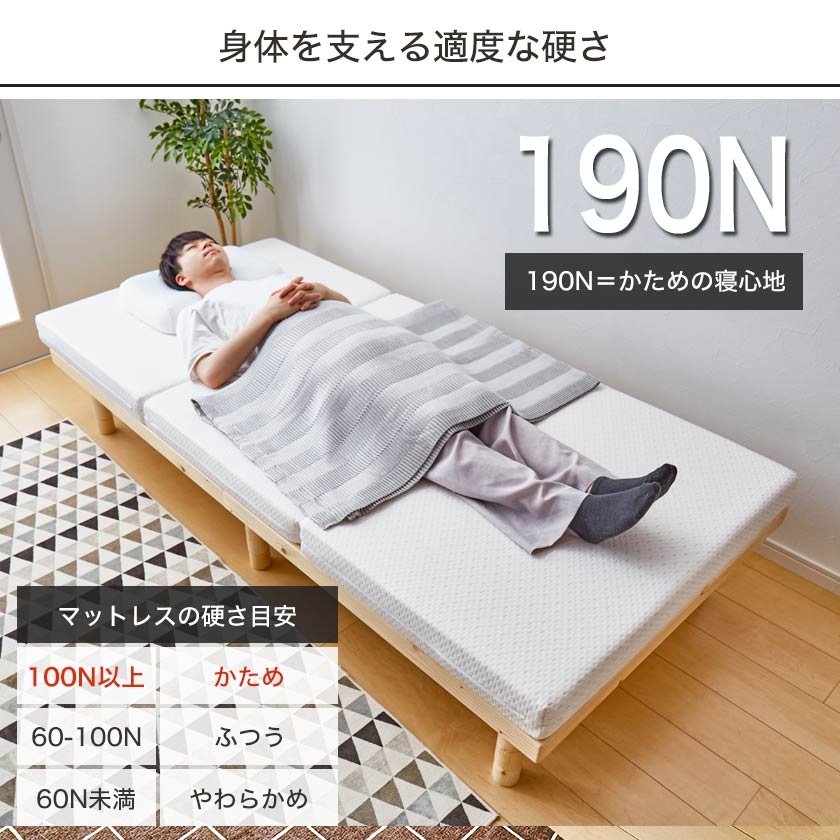 元値15万円近く！ 西川産業 ベッドに敷く高反発マットレス ダブル 