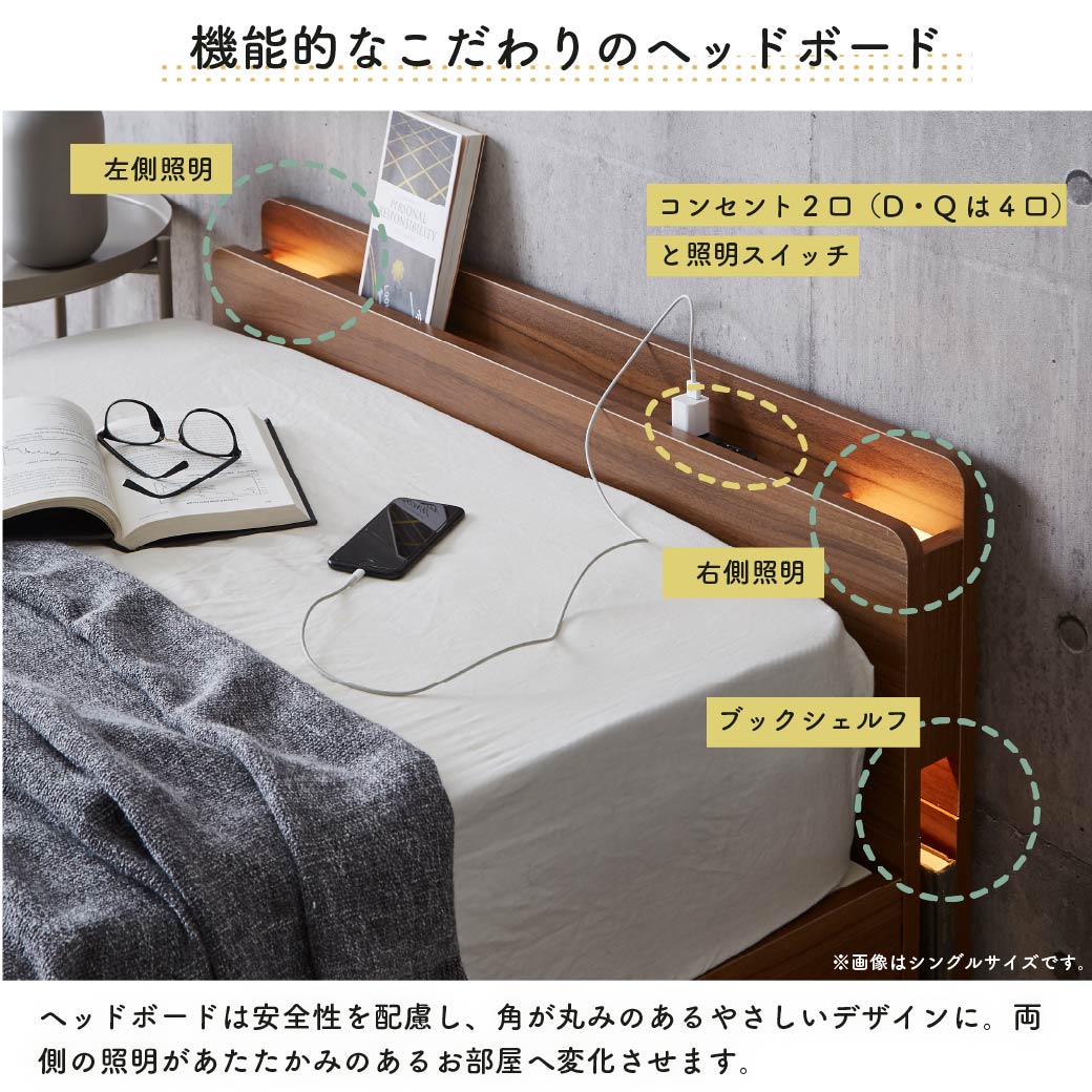 LYCKA2 リュカ2 すのこベッド ダブル ポケットコイルマットレス LYCKA2 リュカ2 すのこベッド ダブル ポケットコイルマットレス