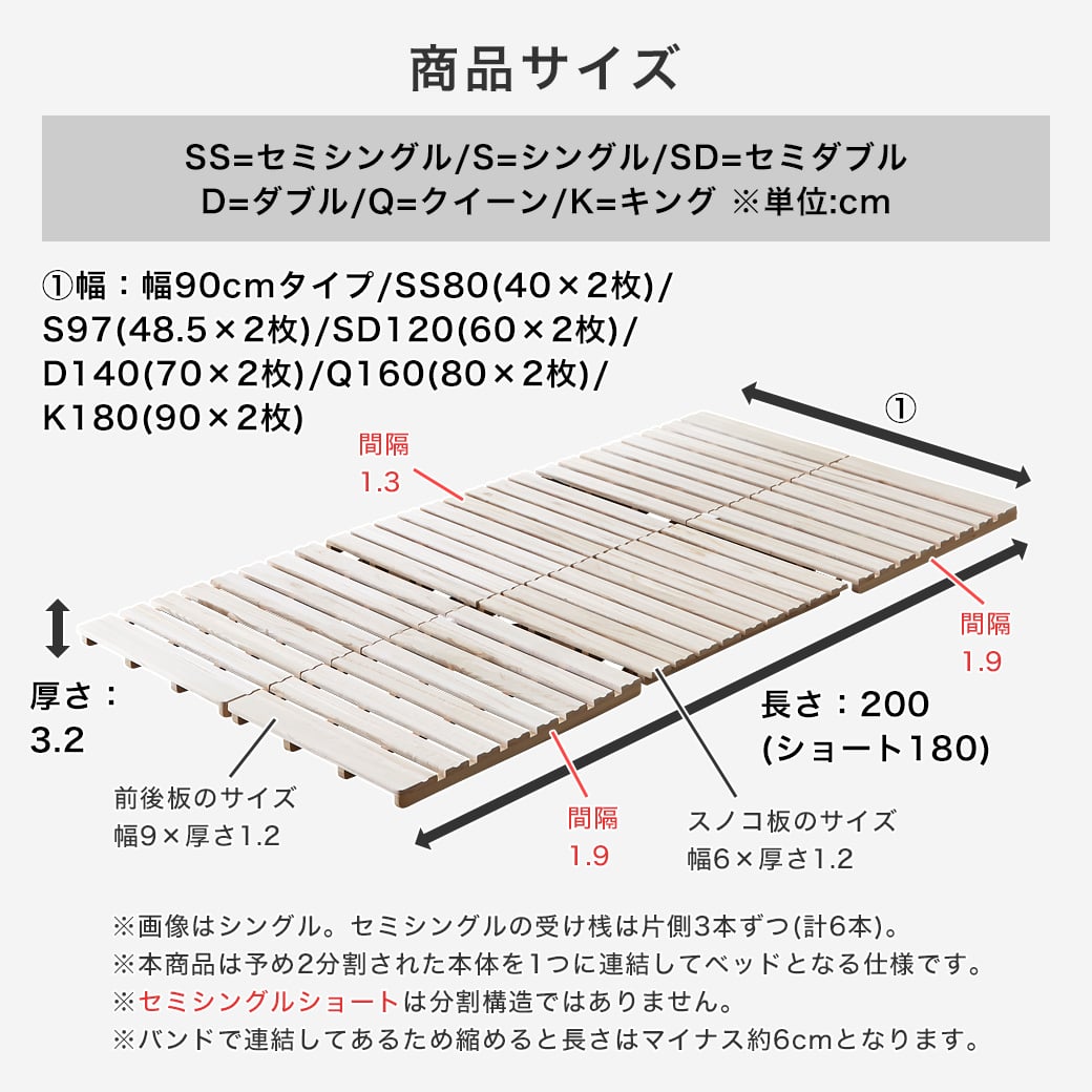 三つ折りすのこマット すのこベッド ダブル すのこマット単品のみ 木製 桐 二分割可能 完成品 低ホルムアルデヒド 布団が干せる | ベッド・マットレス通販専門店  ネルコンシェルジュ neruco