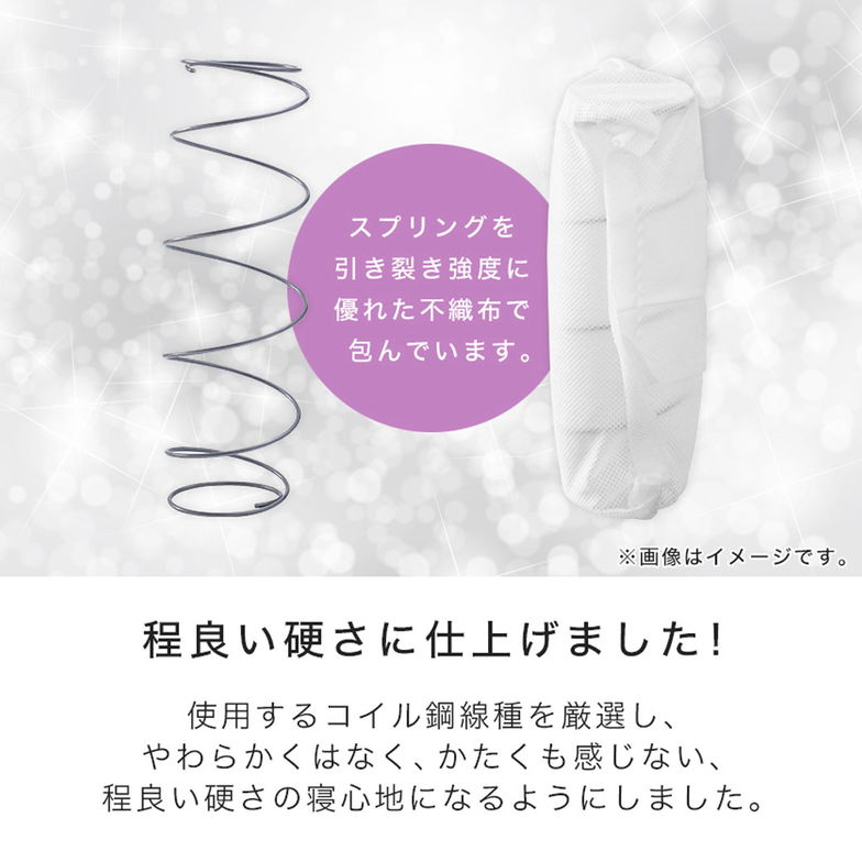 折り畳みポケットコイルマットレス 【ショートセミシングル】 厚さ11cm 折り畳みベッド専用2つ折りマットレス 高密度ポケットコイル