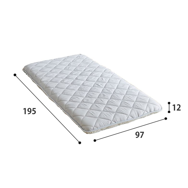 四層敷き布団 シングル ベッドで使える 敷きふとん 両面使える寝心地2タイプ 12cm厚 抗菌防臭防ダニ加工中綿 国産