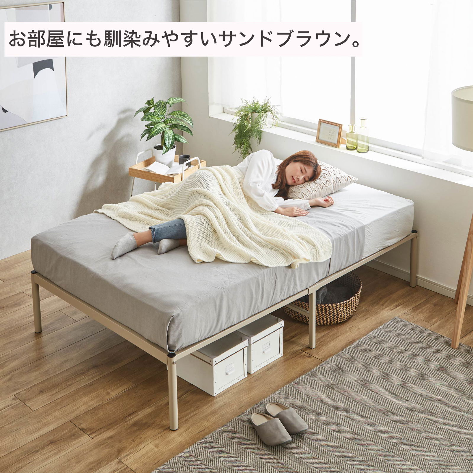 REGLS2 レグルス2 セミダブル フレームのみ アイアンベッド パイプ