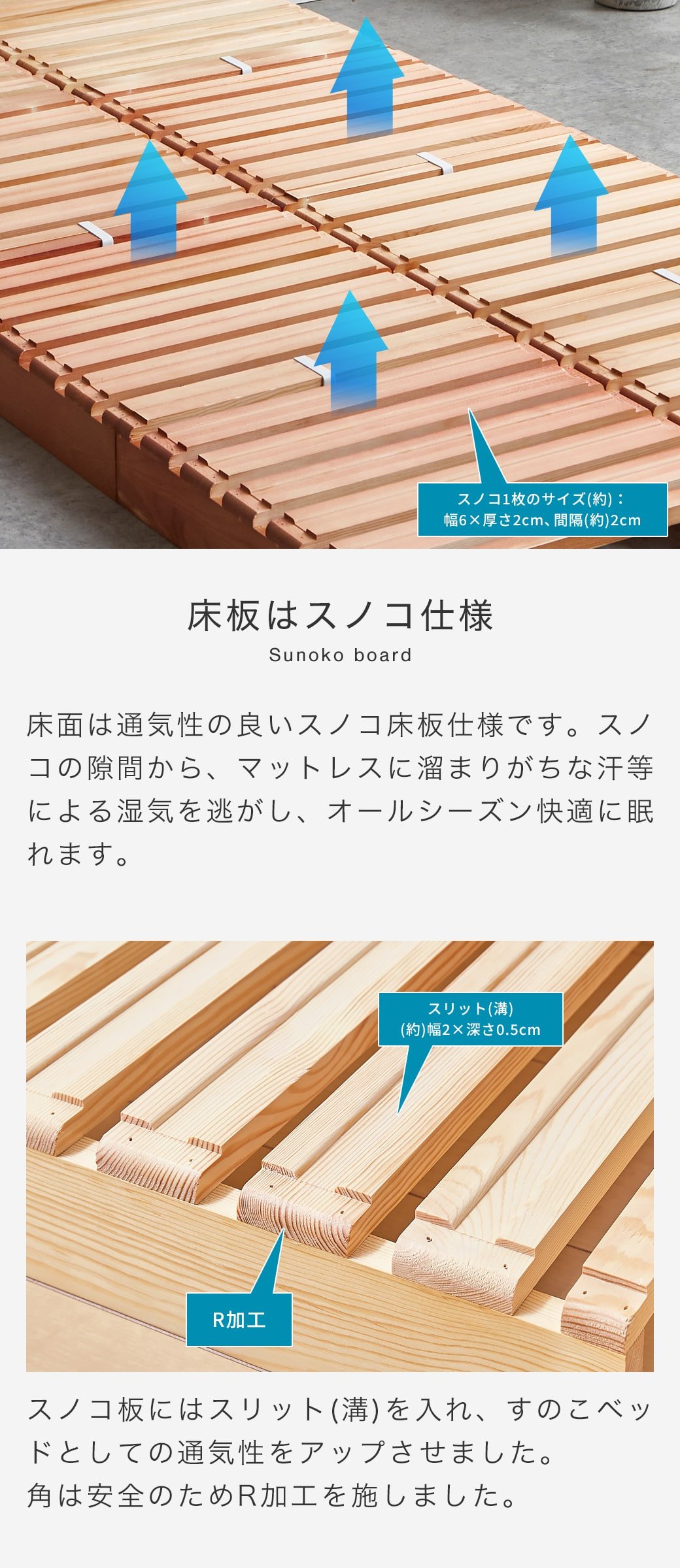 すのこベッドでもあるパレットベッド