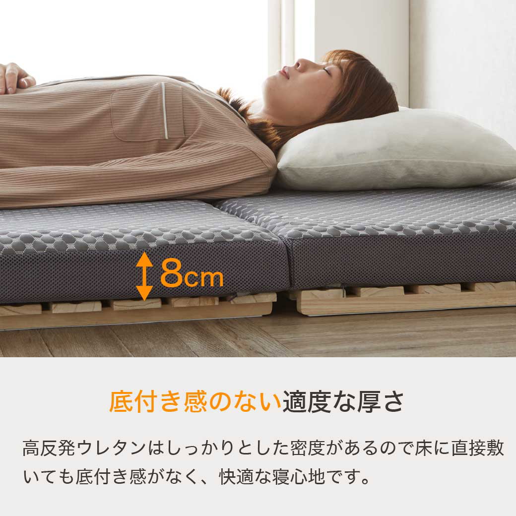 Amazon｜マットレス シングル 三つ折り 折り畳み 極厚10cm 高
