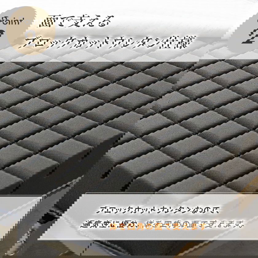 ⭐︎再値下げ⭐︎低反発ウレタンマットレス 折りたたみベッド 折り畳みベッド用 2つ折りウレタンマットレス セミシングルショート