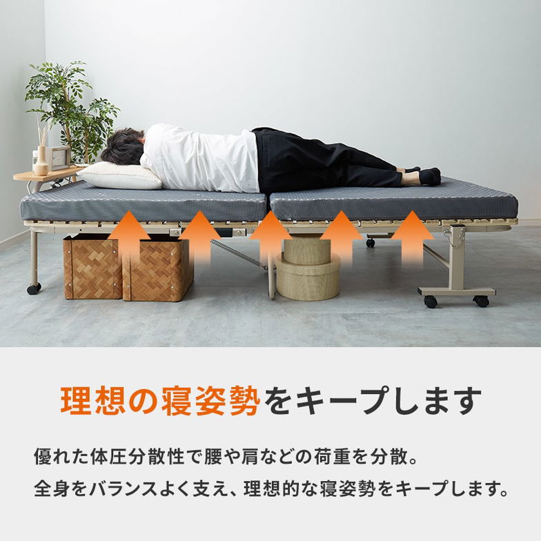 折り畳みベッド用 2つ折りウレタンマットレス シングル ブロックウレタン 高反発マットレス かため 8cm 折りたたみマットレス 8cm厚