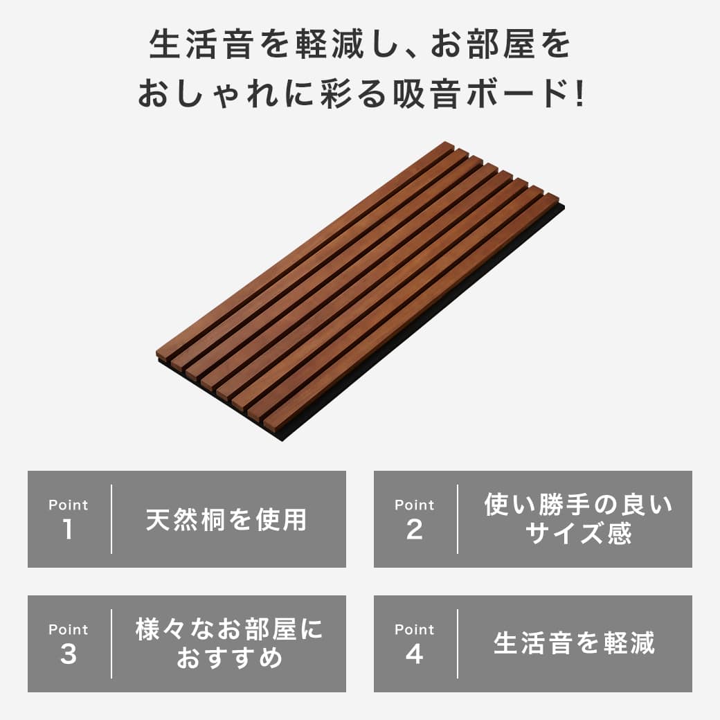 セブンイレブン 冬ギフト 2024 天然桐の吸音パネル ウォールボード 幅80×奥行30cm 6枚セット その他
