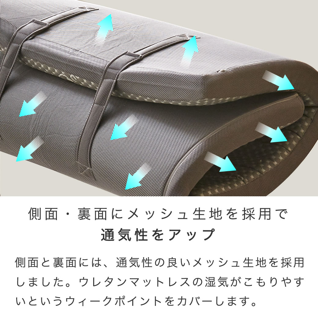 腰をしっかり支える 高反発マットレス セミダブル ウレタンマットレス