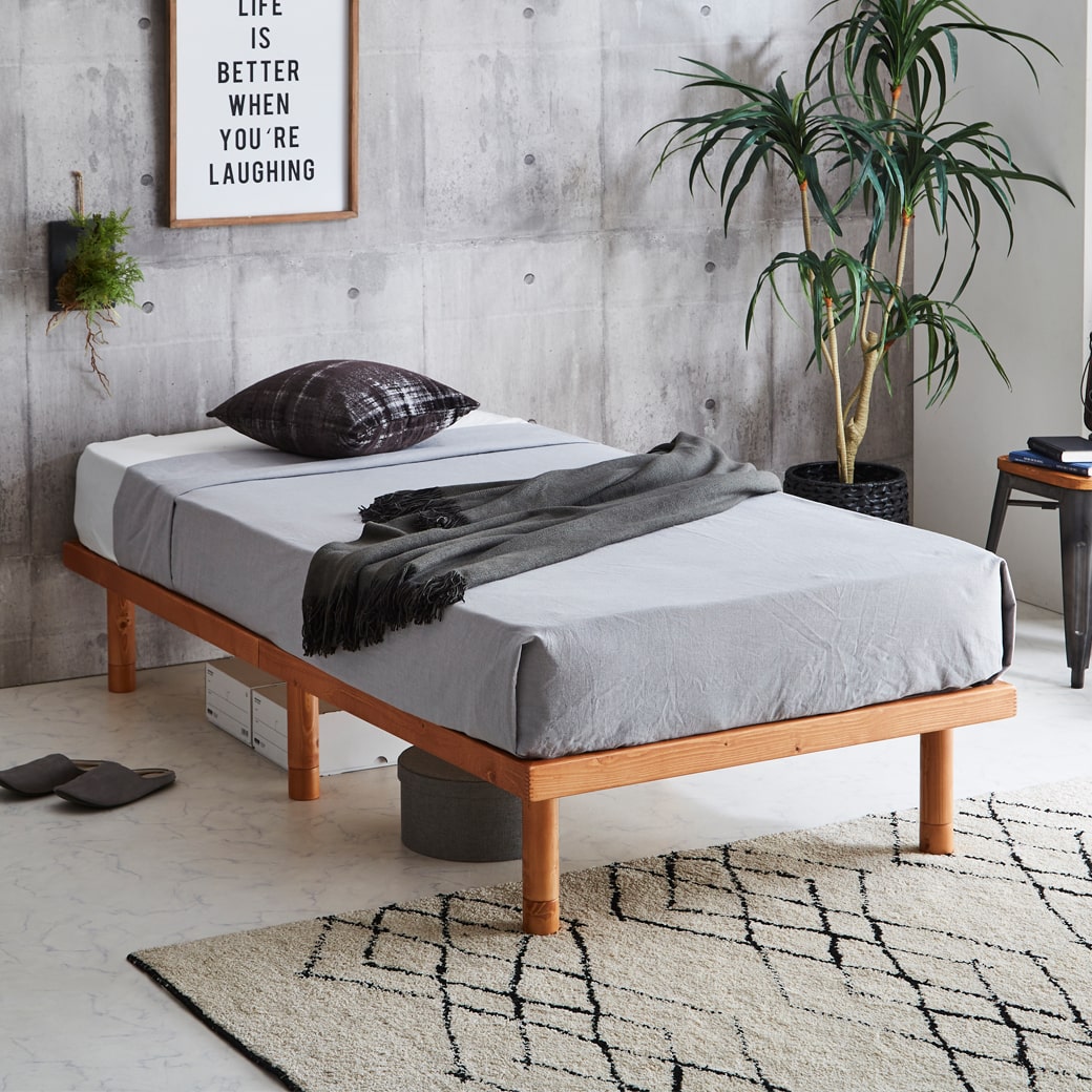 新品⭐︎未使用！BANON すのこベッド 幅90cm すのこベッド 幅90cmタイプ 木製ベッド フレームのみ ベッドフレーム