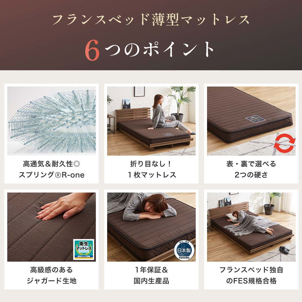 フランスベッド 三つ折り薄型マットレス 厚さ12cm セミシングル フランスベッド 三つ折り薄型マットレス 厚さ12cm セミシングル