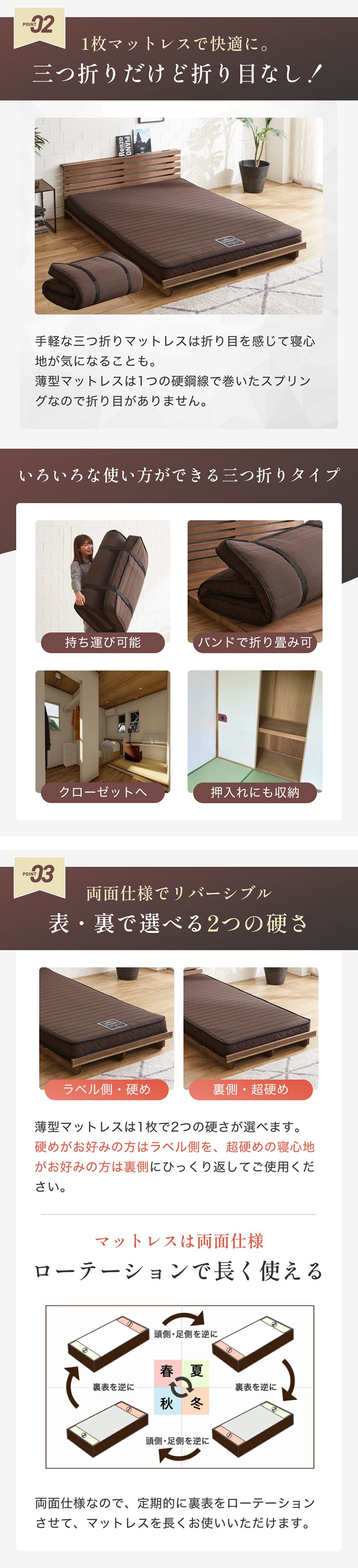 薄型マットレス用コイル高密度連続スプリングR-one　適度な硬さで支え、理想の寝姿勢へ寝返りしやすいマットレス