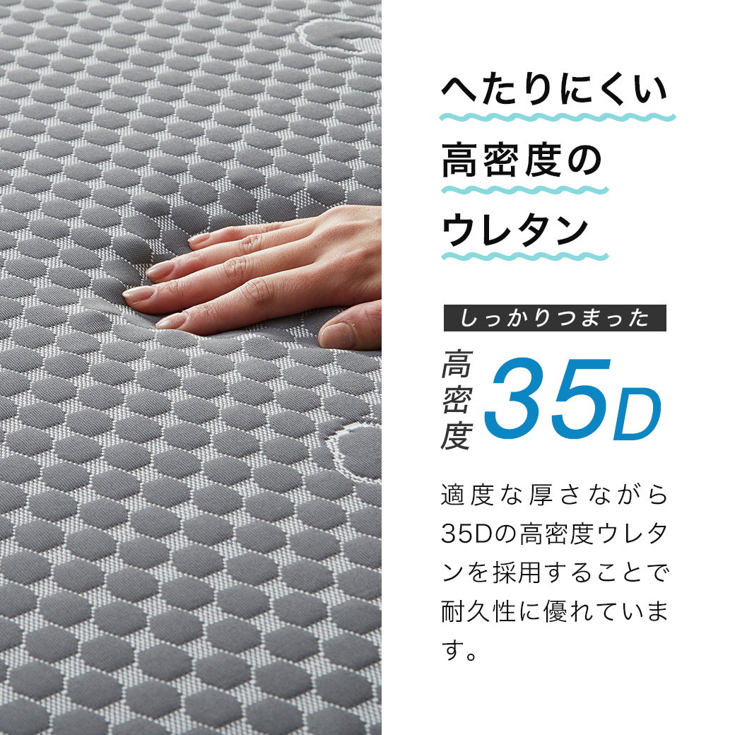ネルコンシェルジュ 四つ折りウレタンマットレス 厚さ8cm セミシングル