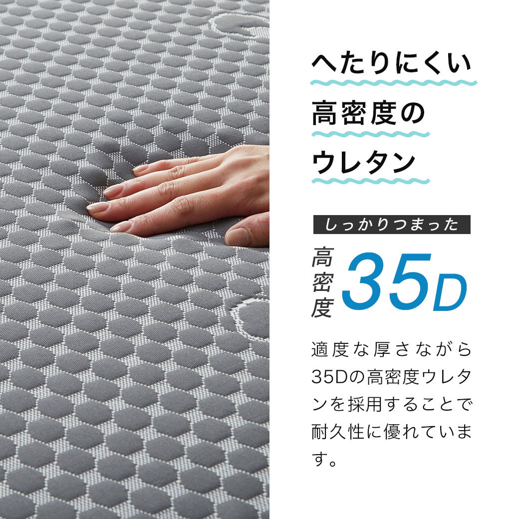 ネルコンシェルジュ 四つ折りウレタンマットレス 厚さ8cm ダブル