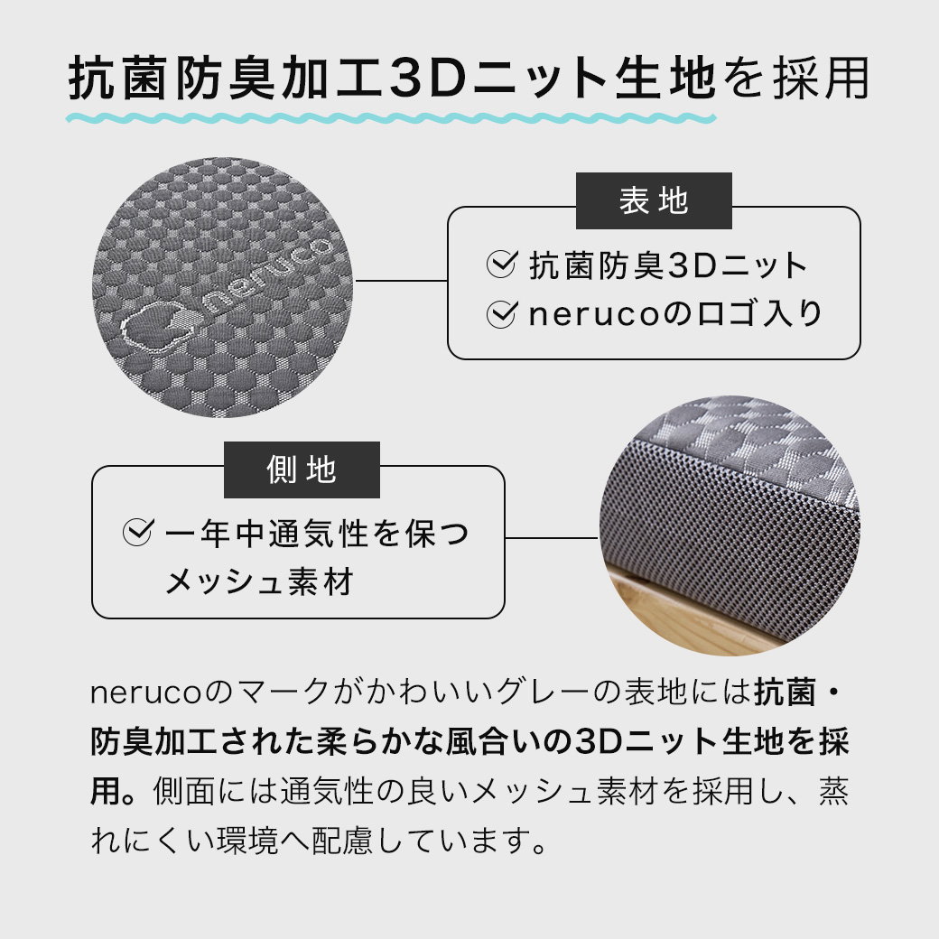 ネルコンシェルジュ 四つ折りウレタンマットレス 厚さ8cm クイーン