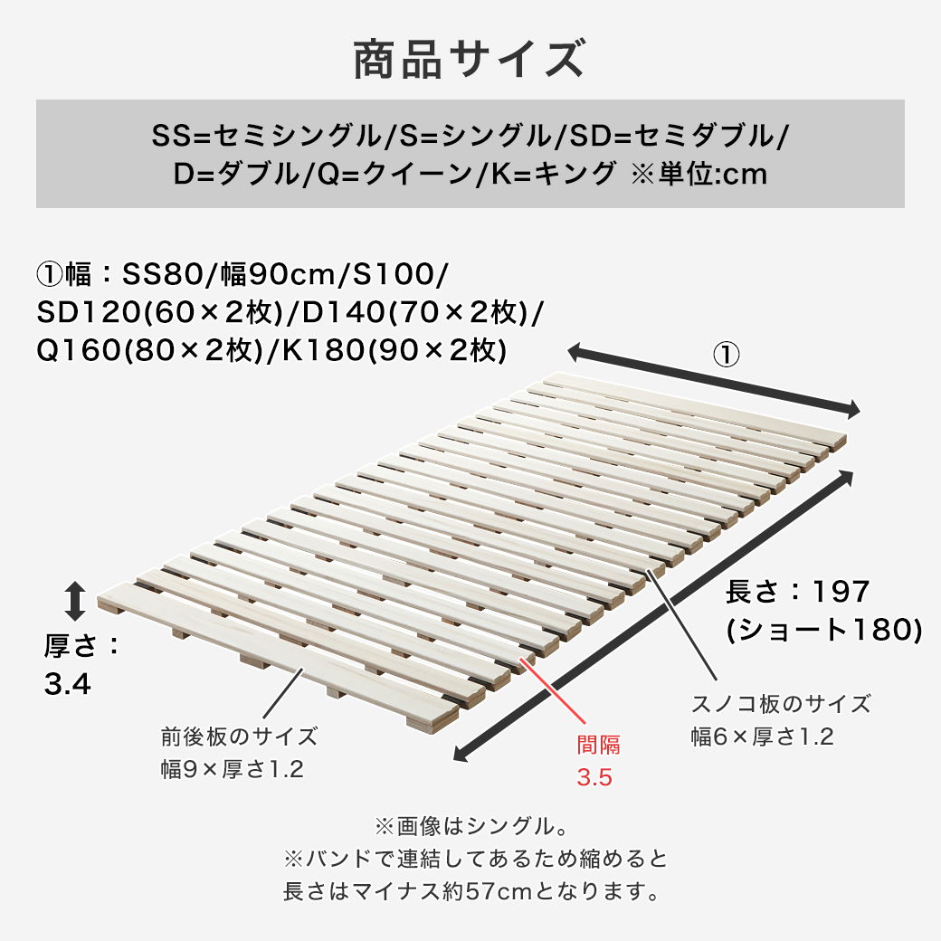 ベッド ロールすのこマット シングルショート すのこベッド ローベッド