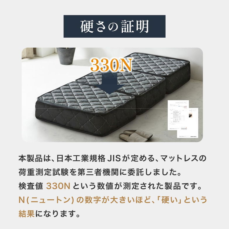 ポケットコイル マットレス 三つ折り ごろ寝 バリューマットレス 60×180 厚み20cm 幅60cm 高密度ポケットコイル 抗菌防臭 防ダニ 