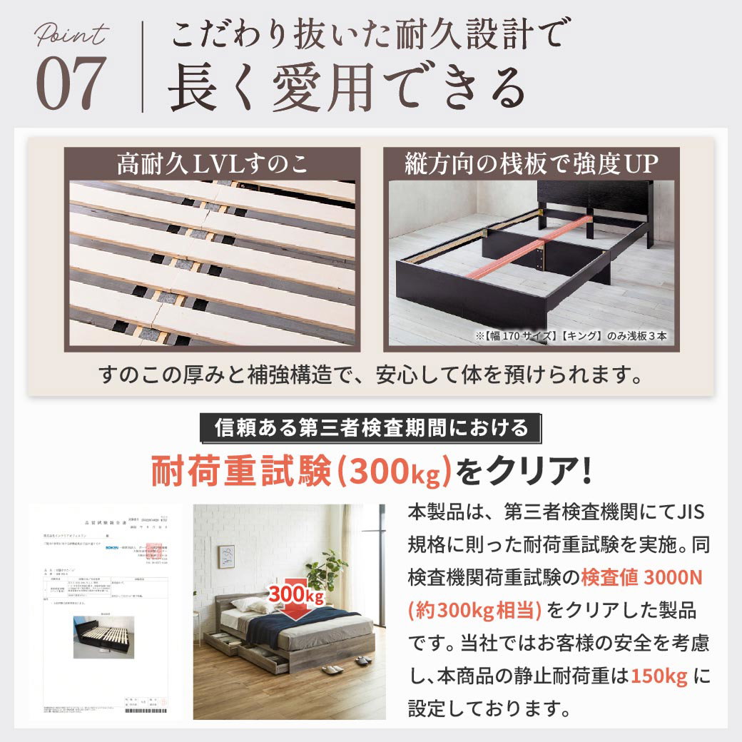 収納付きベッド シングルショート ベッドフレーム単品 すのこベッド