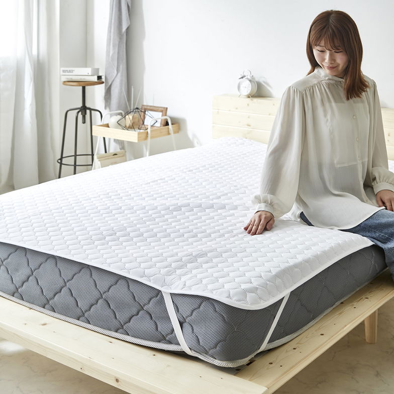 防水ベッドパッド 【シングルショート】2枚セット 防水敷きパッド 防水 吸水 ベッドパッド 敷きパッド 洗える おねしょパッド 介護 ペット 防水シーツ 赤ちゃん ベビー 防水パット 汚れ防止 快適 オールシーズン シンプル