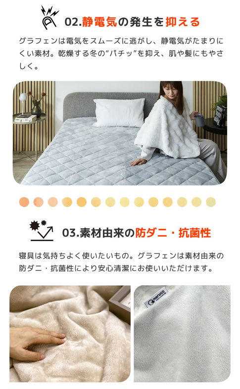 メルリー ふわもこ毛布  ダブル（160×200）ラビットファー グラフェン 遠赤外線 温か 2枚合わせ毛布 フランネル 洗濯機可 フェイクファー ふわとろ もうふ ポコモコ ふわふわ