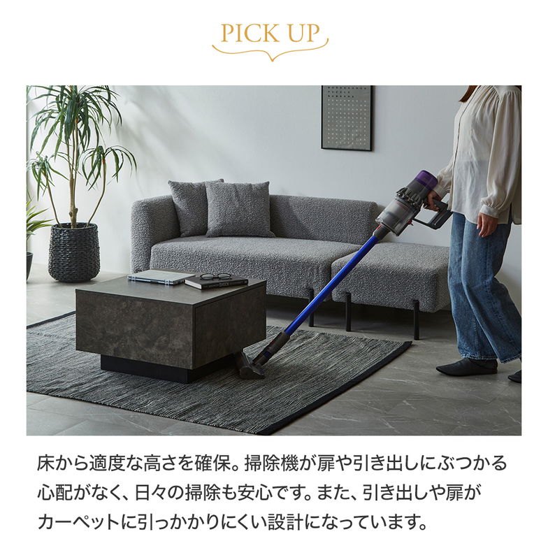 センターテーブル テーブル カルミーク セラミック調 60cm ローテーブル リビングテーブル 引き出し コンパクト 正方形 角型 シンプル モダン