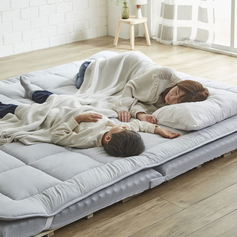 ファミリー敷き布団 専用【敷きパッド】単品  300サイズ 防ダニ 抗菌 防臭 洗い替え 買い替え 四隅ゴムバンド ワイドサイズ