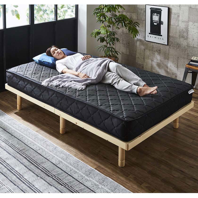 ポケットコイルマットレス キング 厚さ20cm 両面仕様 高密度 バリュー