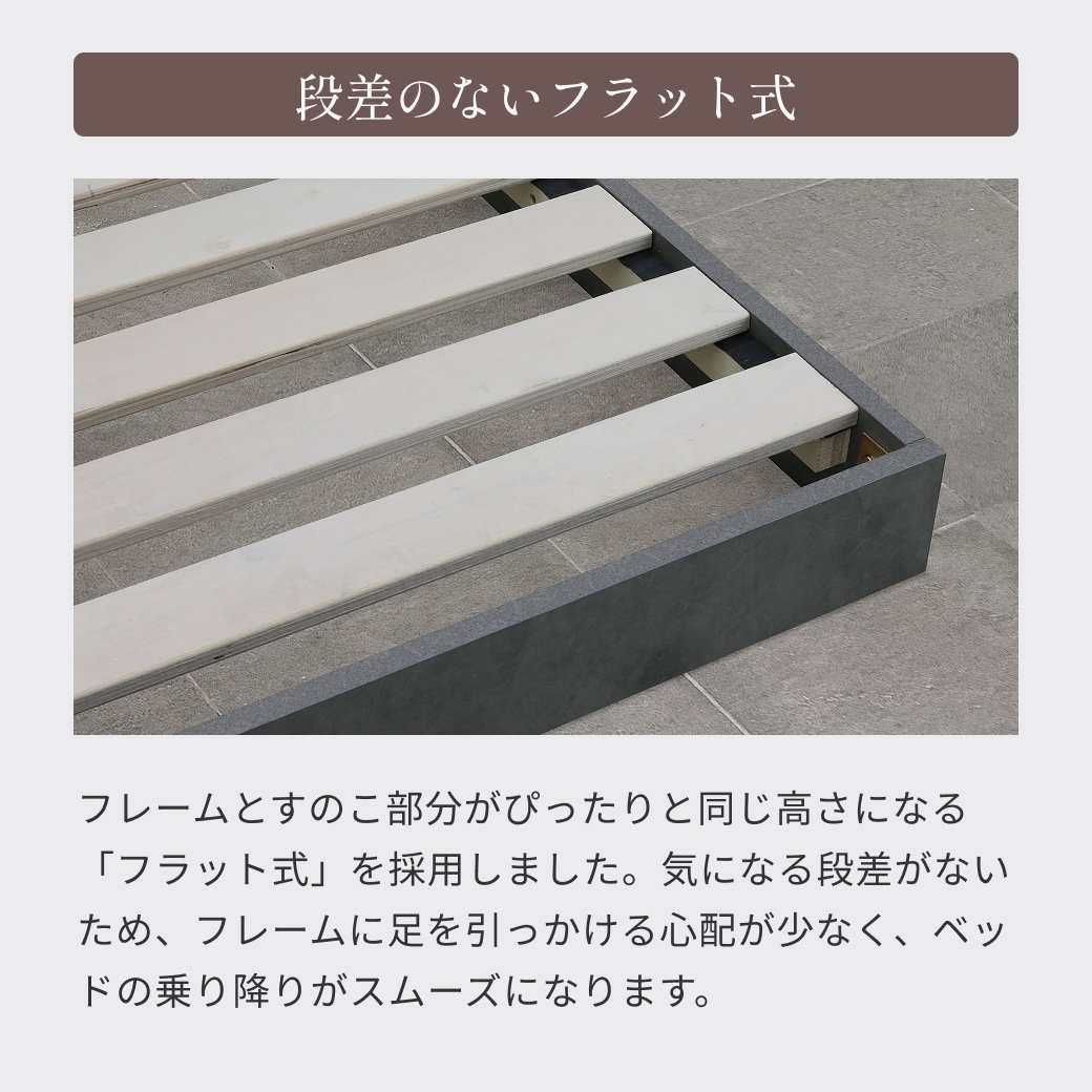 ローベッド ラウノ ROUNO フロアベッド すのこ USB・コンセント