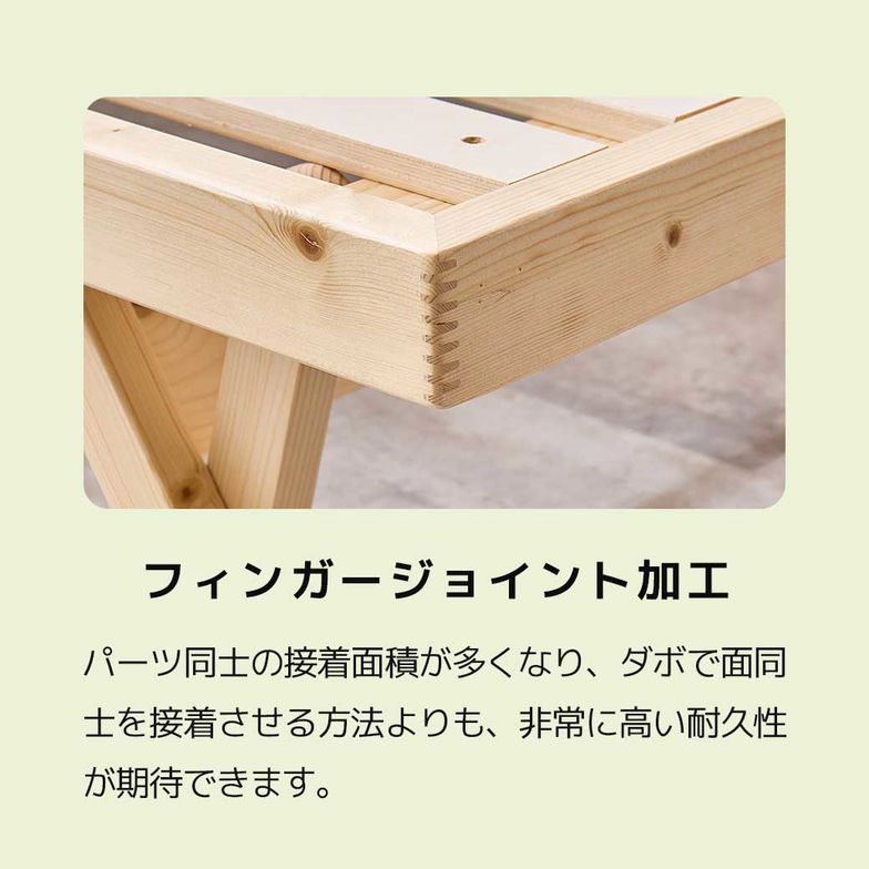 バノン 折りたたみベッド すのこベッド 厚さ10cm三つ折り30Dウレタンマットレス付き セミシングルショート 木製 頑丈 組み立てラクラク