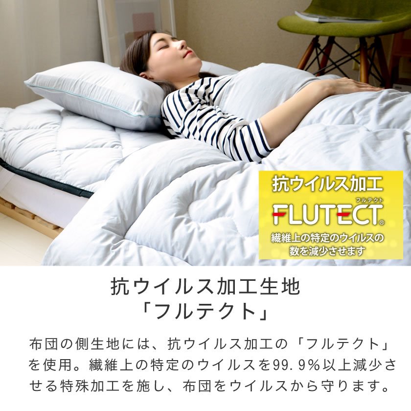 フルテクト ダブルガード 抗ウィルス 敷きパッド ベッドパッド フルテクト ダブルガード 抗ウィルス 敷きパッド ベッドパッド