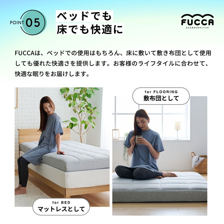 ウレタンマットレス ふとんみたいなマットレス ダブル 18cm厚 ふとん屋さんのマットレス 高反発マットレス 敷ふとん グレー