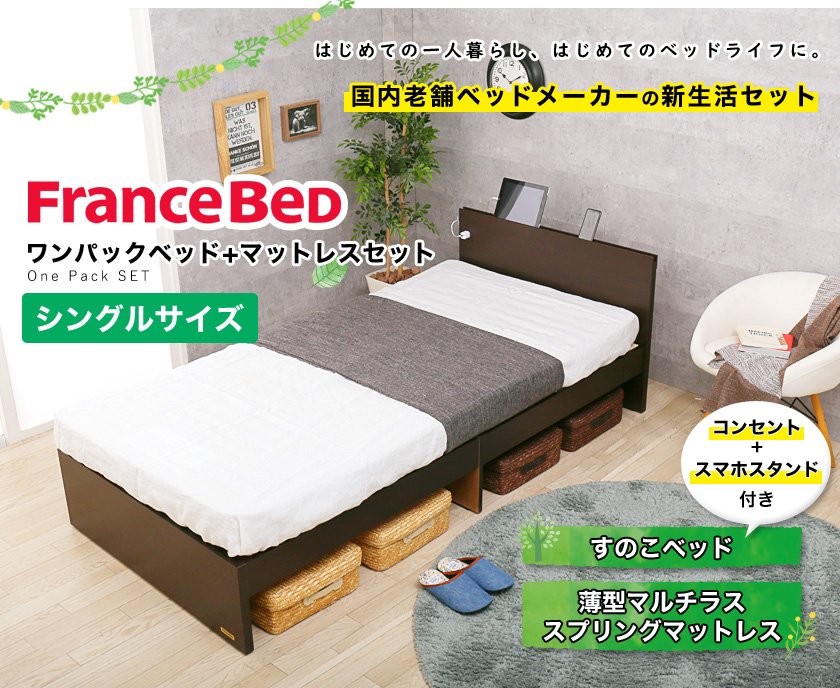 【France bed】シングルベッドフレーム①Francebed