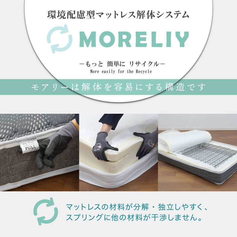 フランスベッド マットレス ワイドダブル 24cm厚 寝返りしやすい キュリエスAg 銀イオン 通気性良い 防ダニ 抗菌 防臭