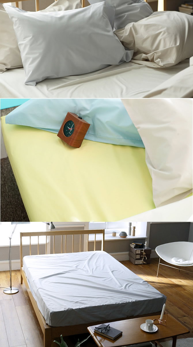 BOXシーツ セミダブル Fab the Home ソリッド Solid | ベッド