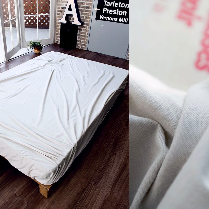 天竺ニット ベッドシーツ クイーン プレインニット ボックス