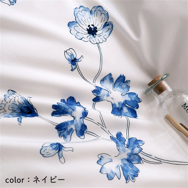 枕カバーL 枕カバー ボタニカ  Botanica ピローケースL 50×70cm用 コットン100％ 日本製 まくらカバー 合わせ式  ボタニカル柄プリント