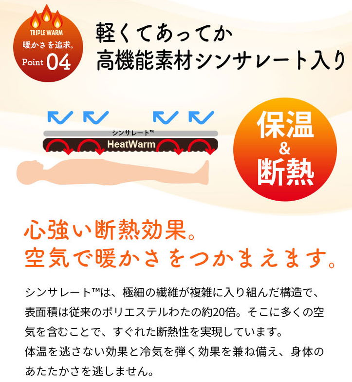ジュリーアダムス トリプルウォーム掛け毛布 シングルロングサイズ シンサレート入り 抗菌防臭中綿 静電気抑制 アルミシート入り保温力