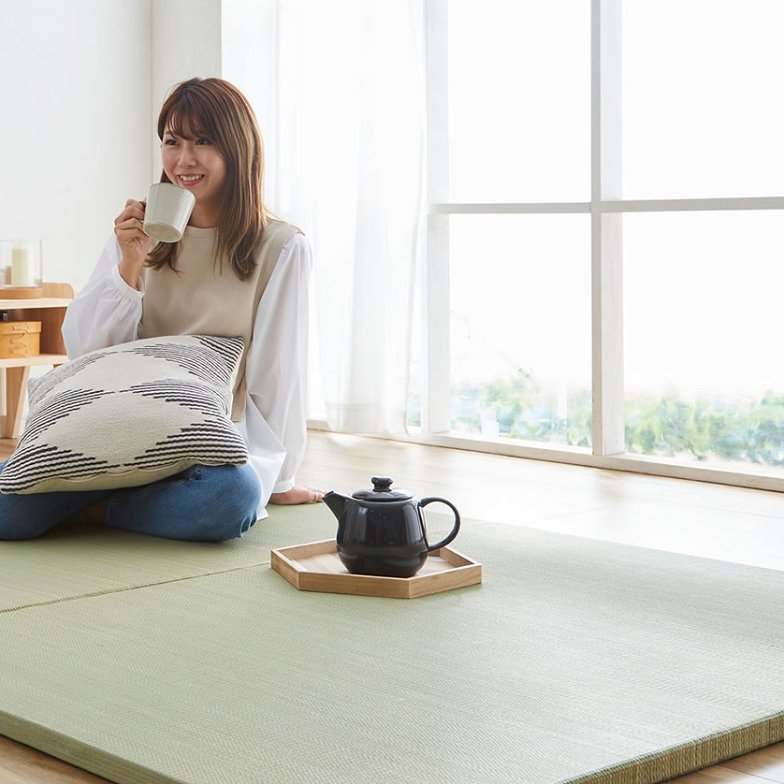 檜畳ベッド 畳ベッド セミダブル ヘッドレスベッド ひのきベッド 桧 畳縁なしタイプ ひのき無垢 無塗装フレーム 木製ベッド 檜ベッド