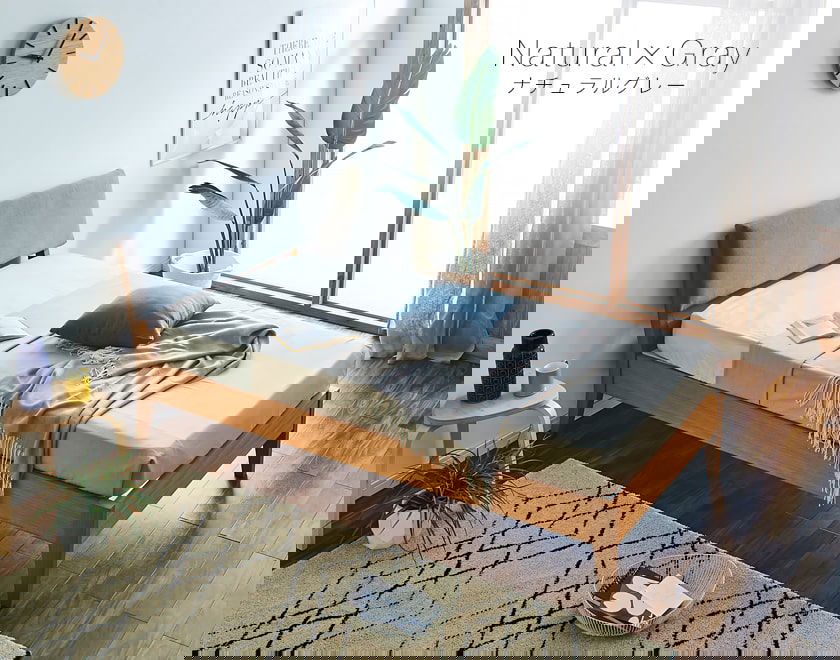 スオマ ファブリックベッド すのこベッド シングル マットレスセット