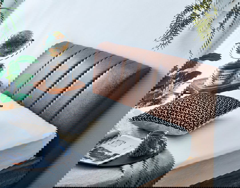 イヴェール ファブリックレザーベッド すのこベッド シングル厚さ20cm