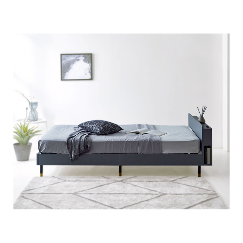 ポイント10倍】Lepus(レプス) 棚・コンセント・LED照明付き