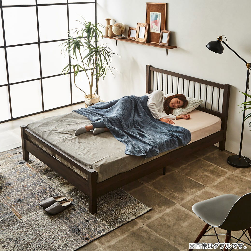 【引渡の場合8,000円】無印良品ダークブラウンダブルベッドフレーム脚付き 引渡の場合8,000円】無印良品ダークブラウンダブルベッド