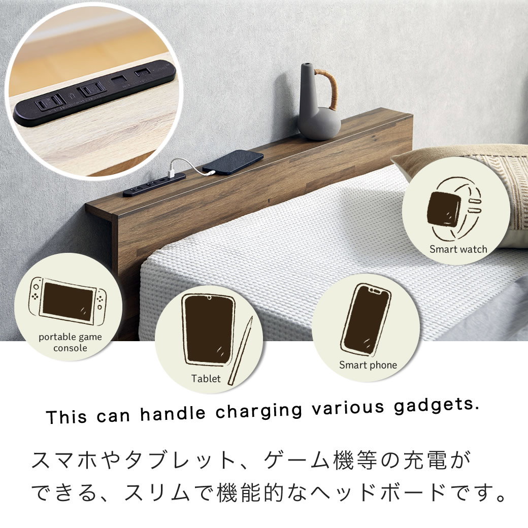 ストレージトップベッド 収納付きベッド クイーン 20cm厚マットレス