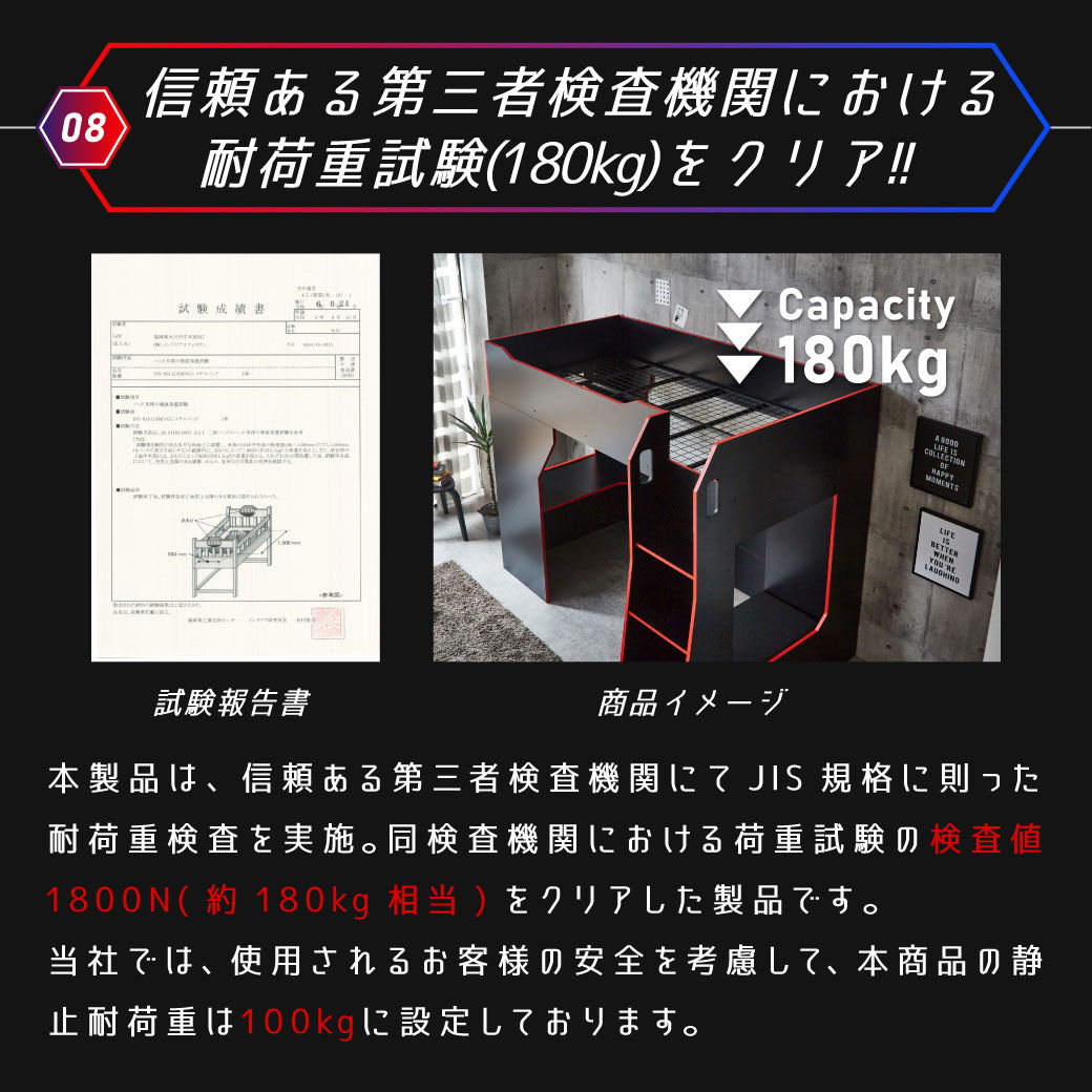 システムベッド ゲーミングベッド ゲーミングシステムベッド ロフト