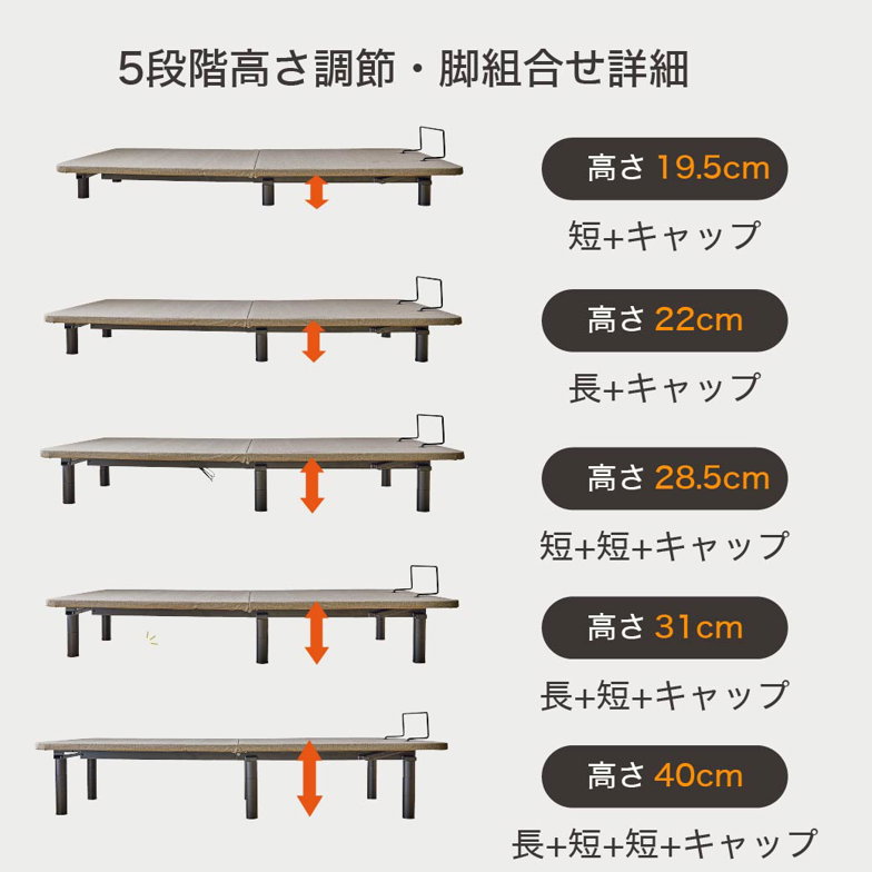 電動ベッド サイドガード付 20cm厚マットレス付き シングル 2モーター スタンダードモデル  nerum  スマホ対応 アプリ対応 静音