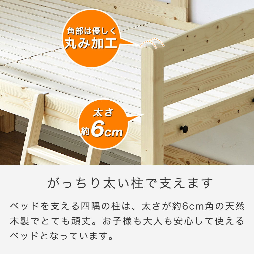 ポイント10倍】ラルーチェ ロフトベッド 11cm厚ポケットコイル