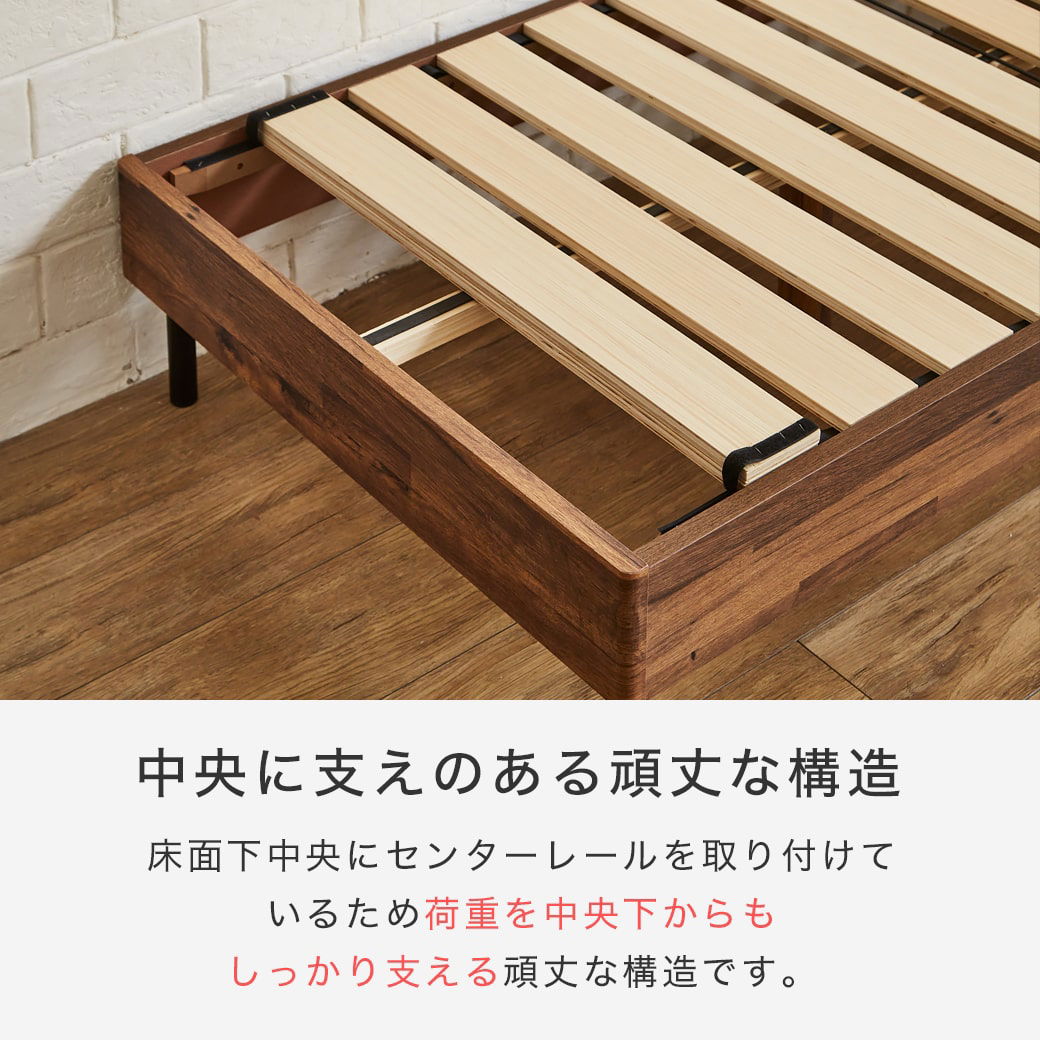 デスク付きベッド すのこベッド 棚付きベッド コンセント付き USB-A&C