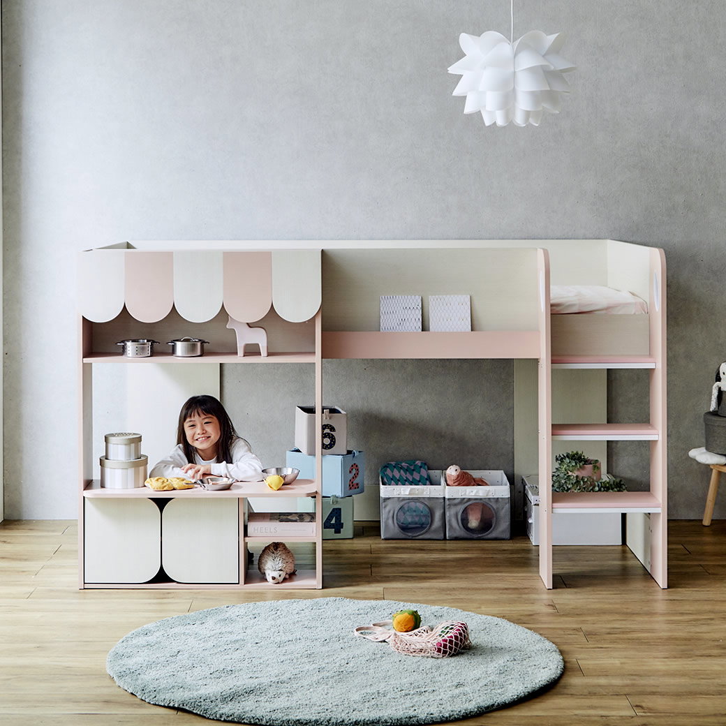 ウェンディ ロフトベッド シングル 11cm厚ポケットコイルマットレス