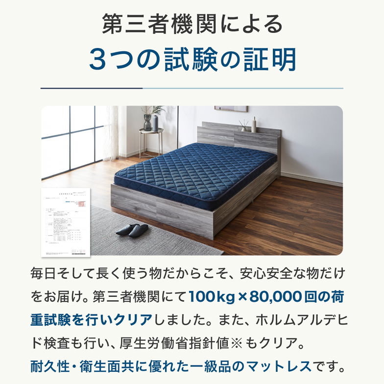 ネルコ ポケットコイルマットレス ネルコンシェルジュ 薄型ハードマットレス 11cm厚 ベッドマットレス 体圧分散 シングル 硬め