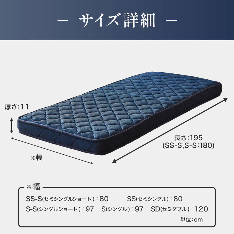 ネルコ ポケットコイルマットレス ネルコンシェルジュ 薄型ハードマットレス 11cm厚 ベッドマットレス 体圧分散 シングル 硬め